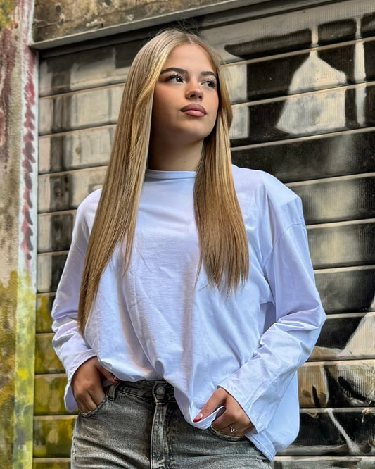 Maglia over bianca