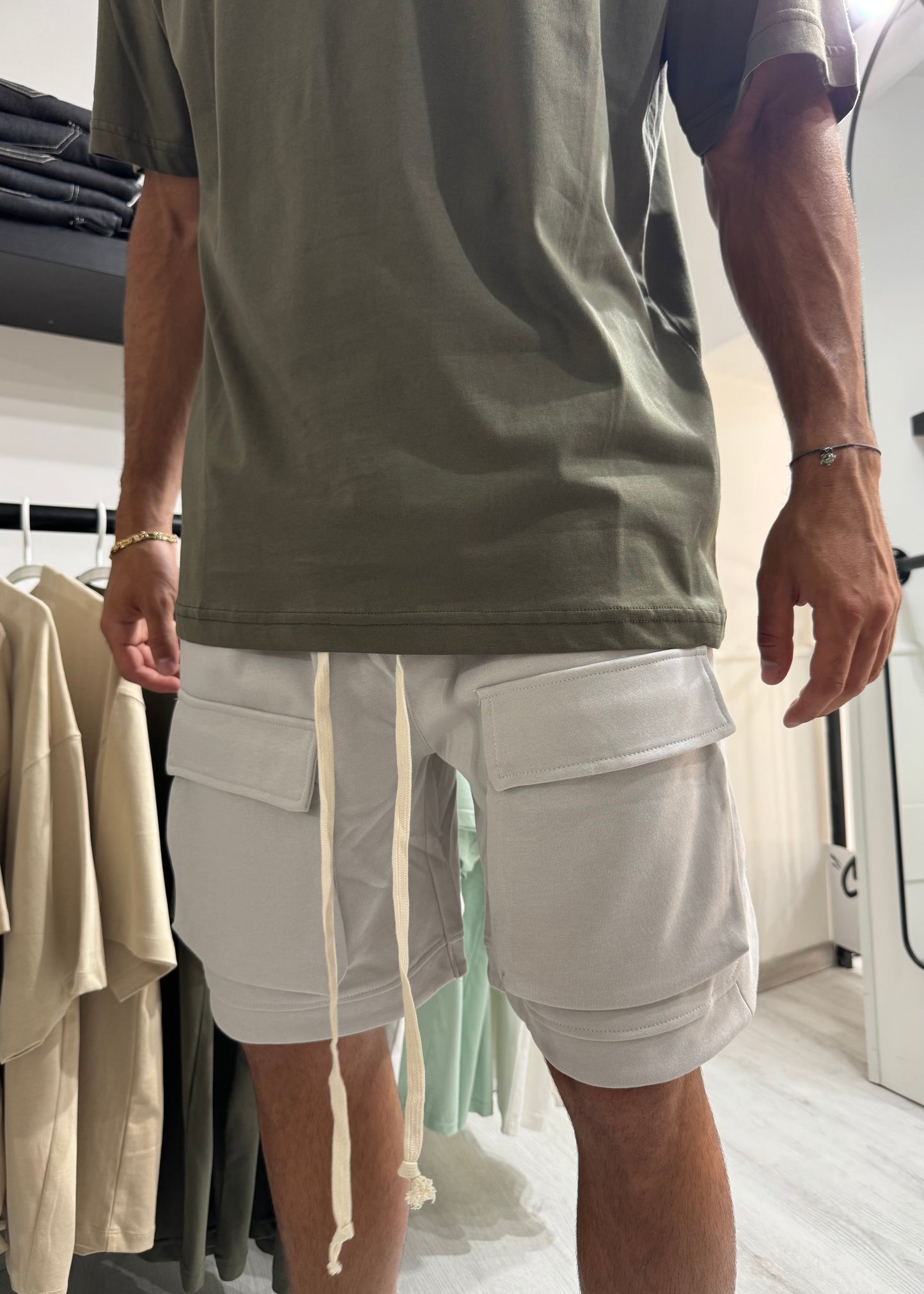 Pantaloncino sporting grey